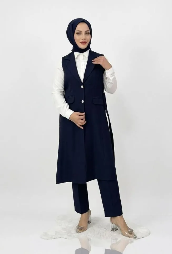Ensemble Tailleur 3 pièces (ou Ensemble Gilet Long et Pantalon)